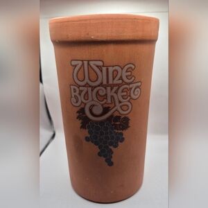 Gourmet Topf USA Terracotta  Wine Bucket  Grape Design